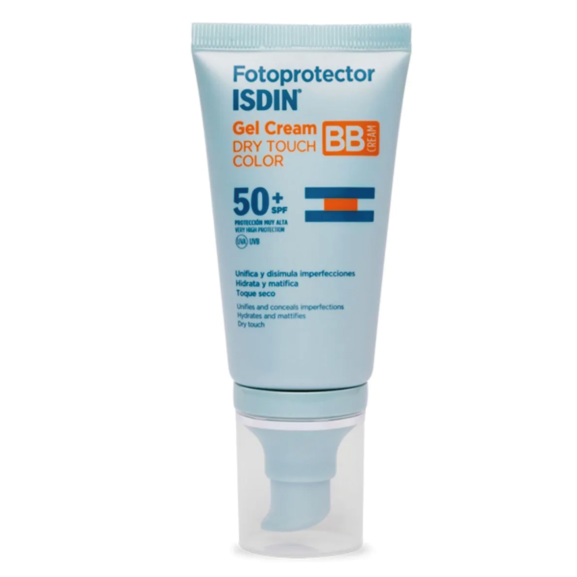 ISDIN PROTECTOR SOLAR FACIAL GEL CREAM COLOR DRY TOUCH X 50 ML.